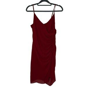 Rebecca Minkoff Kinsley Shirred Dress‎ Red Spaghetti Strap Size 0